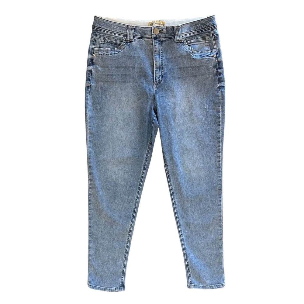 Democracy Ab Technology Women's Size 16 Medium Wash Blue Ankle Skinny Denim Jean